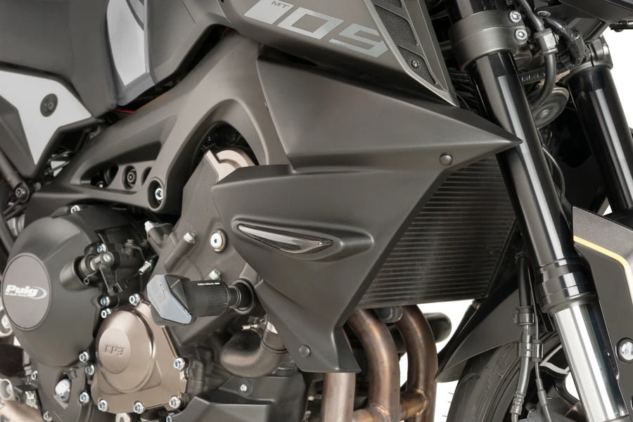 YAMAHA MT-09 SP [2020] – Kühlerdeckel – Mattschwarz