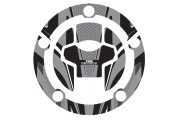 SUZUKI DL 650 XT V-STROM EXPLORER [2025] – Tankdeckelabdeckungen Radikal – Grau - 0