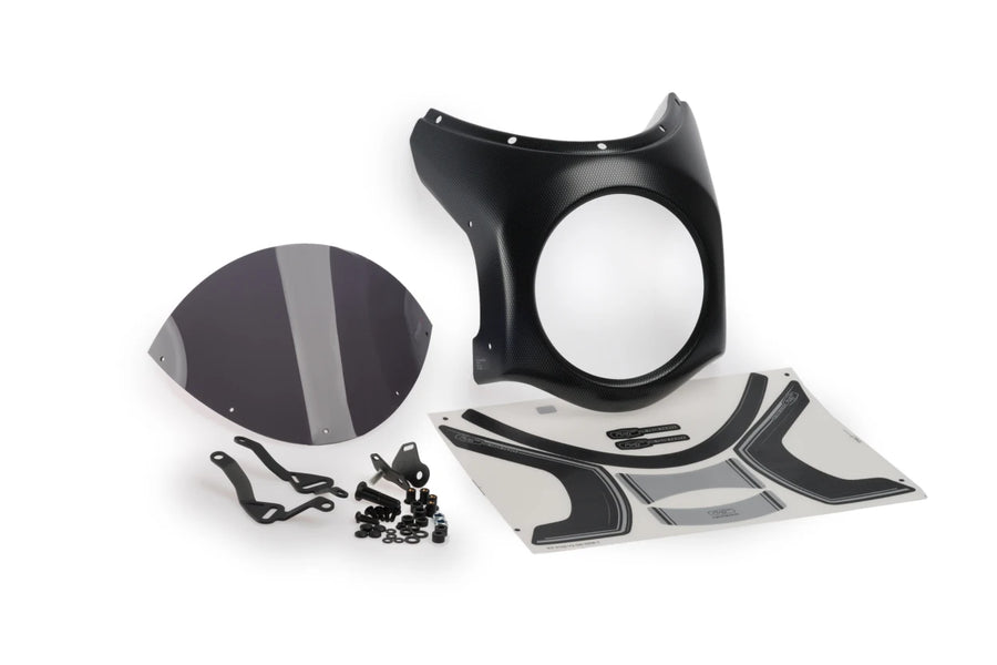 TRIUMPH Scrambler 400X [2025] – Retro Fairing Screen – Černá