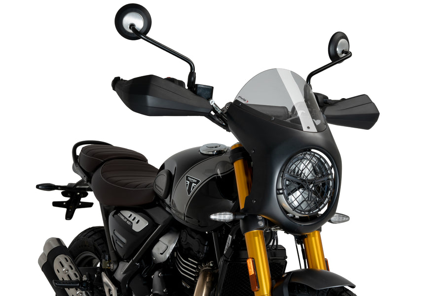 TRIUMPH SCRAMBLER 400X [2025] – Retro-Verkleidungscheibe – Stark getönt