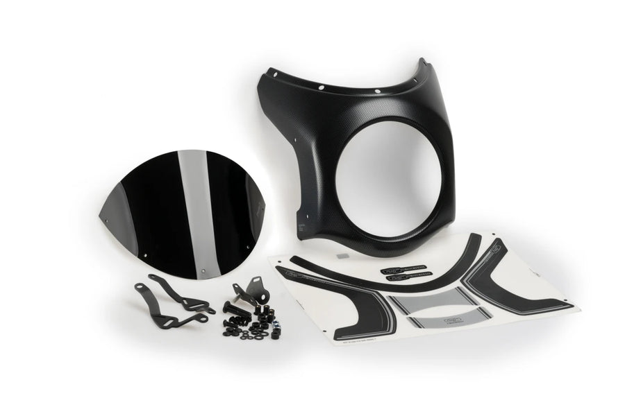 TRIUMPH SCRAMBLER 400X [2025] – Tela de carenagem retrô – Preto