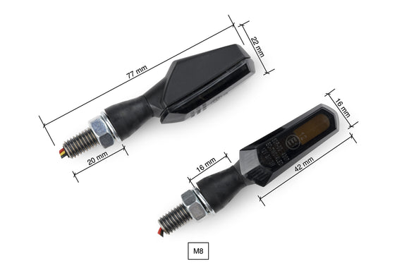 KTM RC 390 [2025] – Stick indikator sæt – Sort