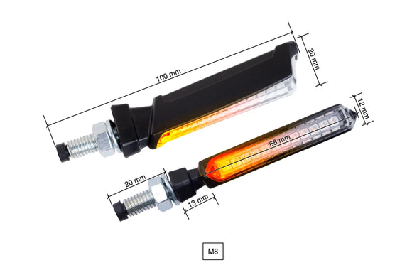 KTM RC 390 [2025] – 薄型インジケーターセット – ブラック