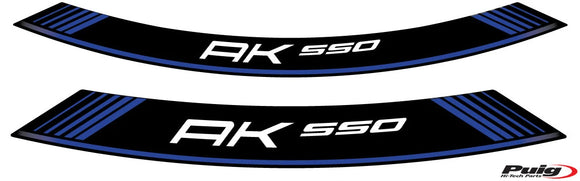 KYMCO AK 550 PREMIUM [2025] – Speciali strisce per cerchioni – Argento