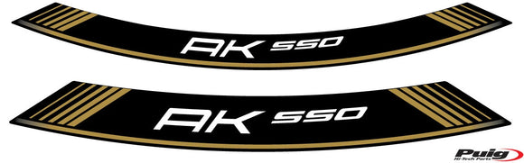 KYMCO AK 550 PREMIUM [2025] – Speciali strisce per cerchioni – Argento