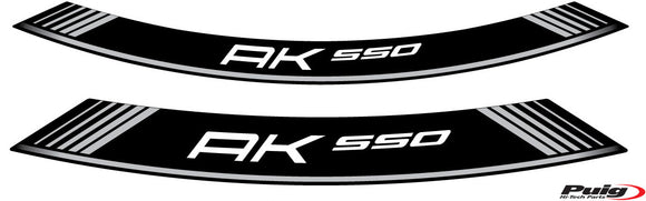 KYMCO AK 550 PREMIUM [2025] – Speciali strisce per cerchioni – Argento