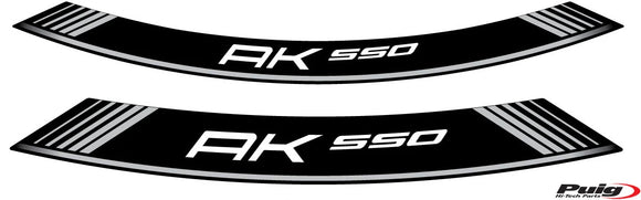 KYMCO AK 550 PREMIUM [2025] – Speciali strisce per cerchioni – Argento