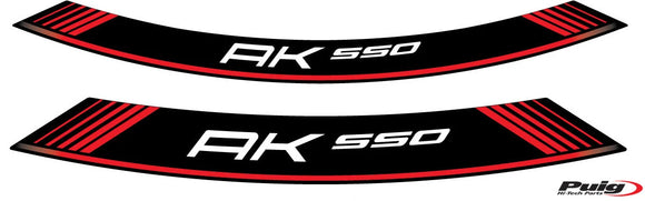 KYMCO AK 550 PREMIUM [2025] – Speciali strisce per cerchioni – Argento
