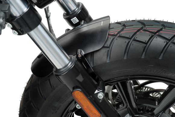 INDIAN SCOUT [2025] – Chapa de aluminio gruesa del guardabarros delantero – Negro