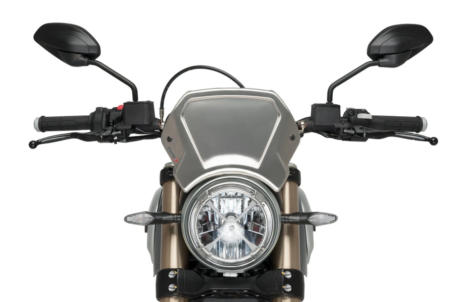 DUCATI SCRAMBLER 1100 DARK PRO [2025] – ALU Frontplatte – Schwarz