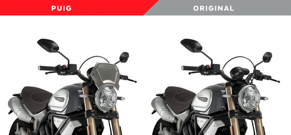 DUCATI SCRAMBLER 1100 DARK PRO [2025] – ALU Frontplatte – Schwarz