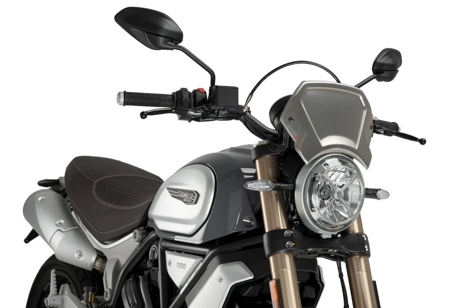 DUCATI SCRAMBLER 1100 DARK PRO [2025] – ALU Frontplatte – Schwarz