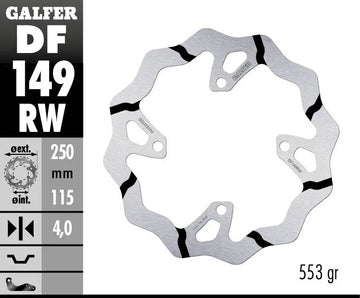 Kawasaki KX 450 F (KX 450 F) [2019-2020] - BREMSSCHEIBE FIXED WAVE GROOVED OVERSIZE – Bild 2