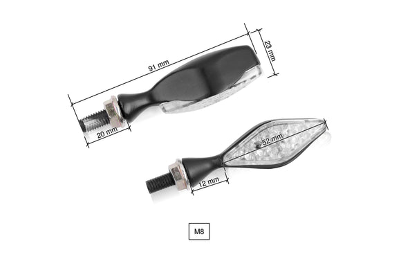 KTM RC 390 [2025] – キラキラインジケーターセット – ブラック