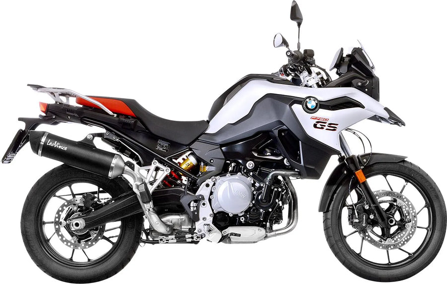 bmw f 750 gs [LEOVINCE] – Nero bakre ljuddämpare – rostfritt stål