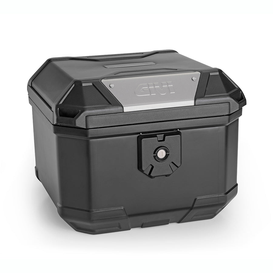 B38 BERNINA Monolock Topcase, schwarz – 38 Liter, mit Universalplatte und Montagekit