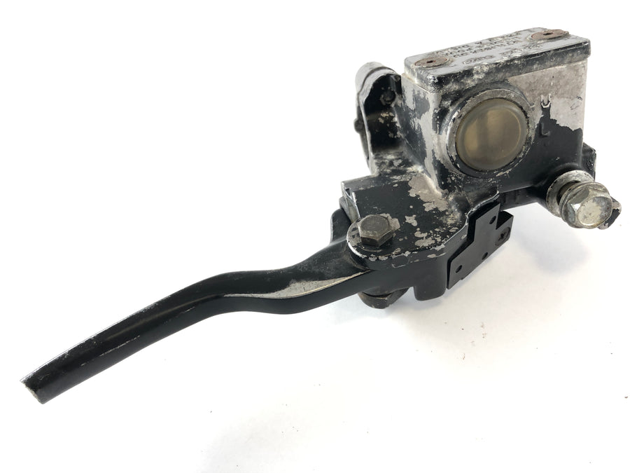 Kawasaki KLR 250 KL250D [1988] – juhtraua kinnitus, parempoolne piduripump koos pidurihoovaga