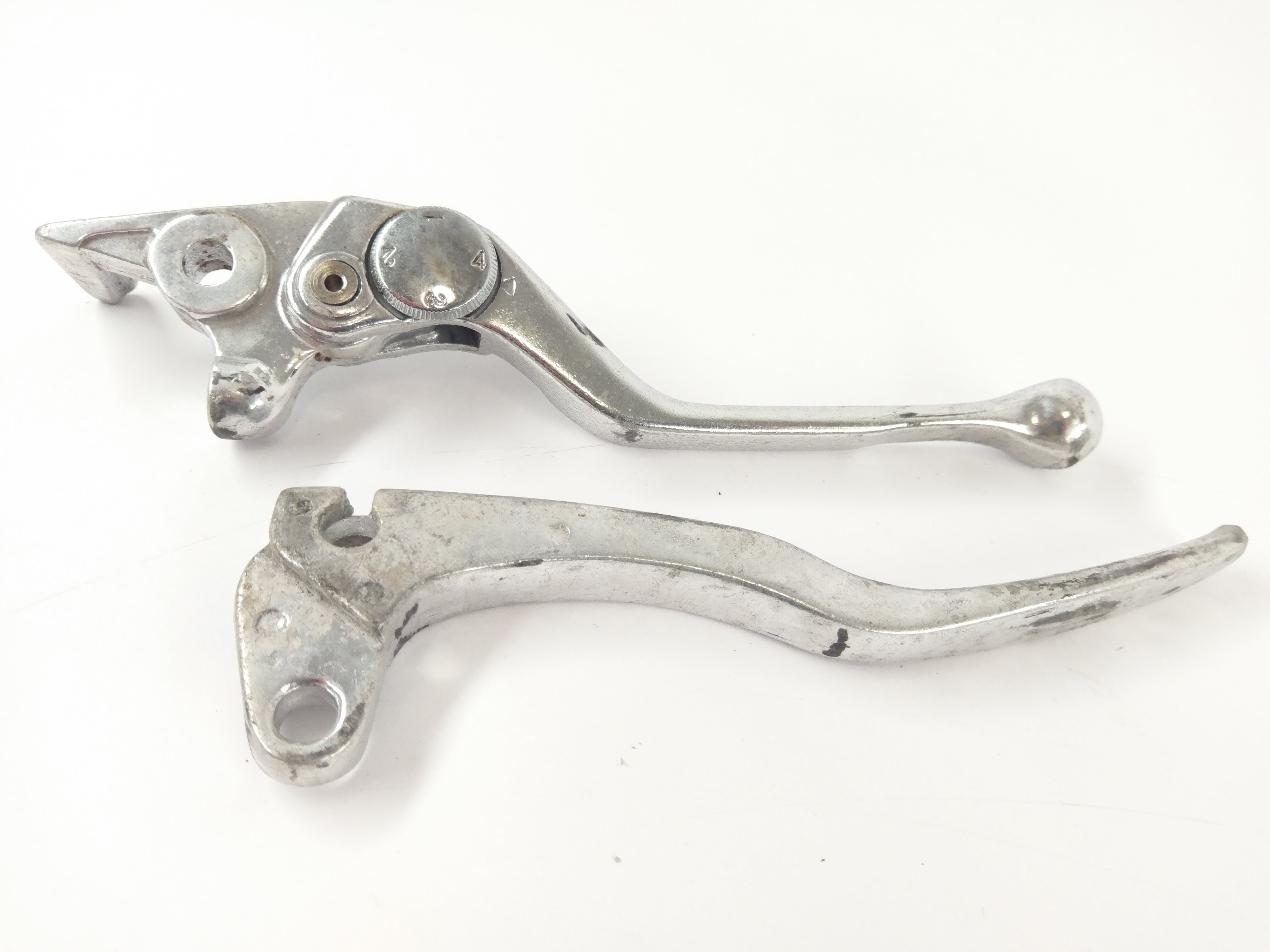 Yamaha TT 600 RE DJ01 [2006] - Brake lever and clutch handle set silver