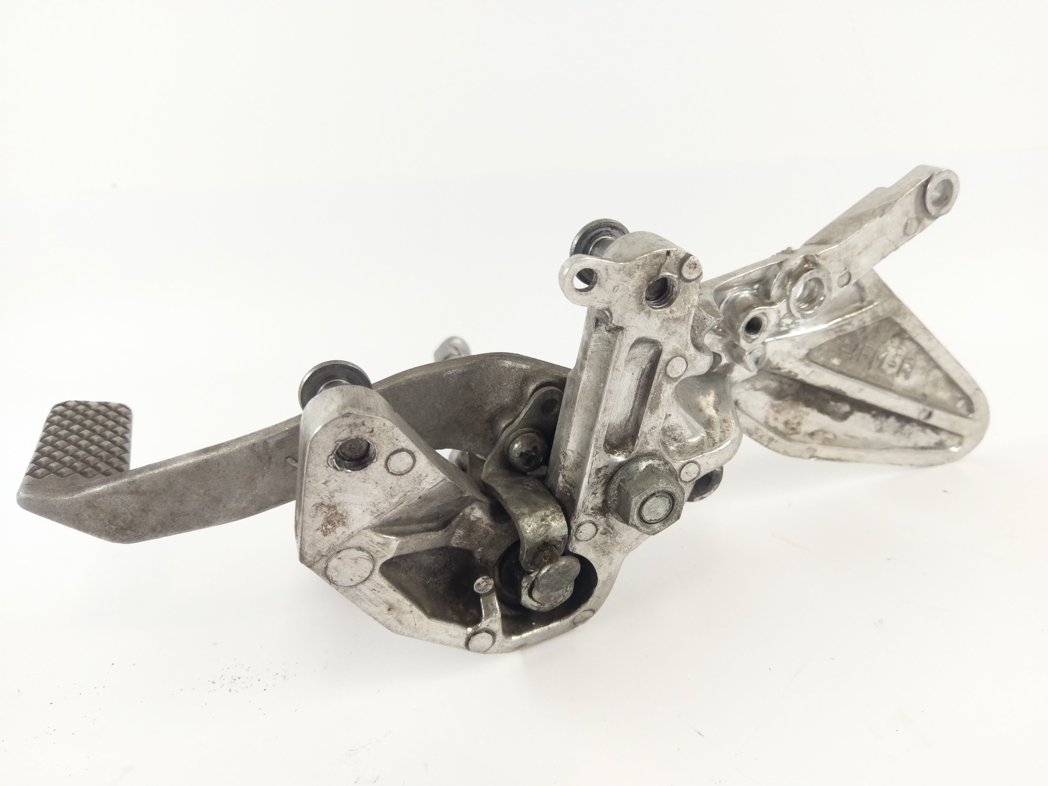 Yamaha YZF 750 R 4HN [1995] - Right footrest with mount and brake lever