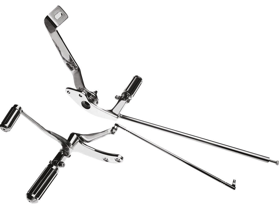 Harley Davidson Dyna [1991-2017]-Sistema de apoio para os pés-presos em comprimento padrão