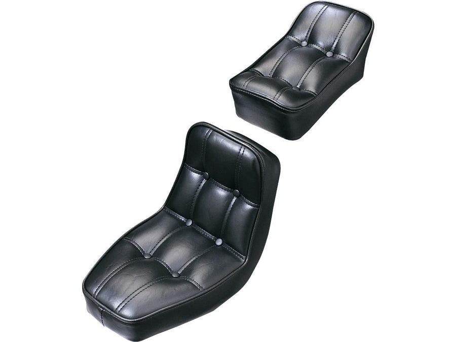 Harley Davidson – Rigid Baron II 2-teiliger glatter Sitz, schwarzes Vinyl