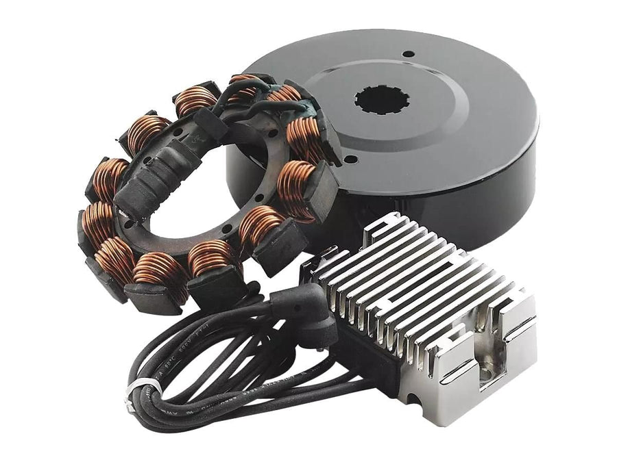 Harley Davidson FL Shovel [1970-1984] -32 amp högpresterande laddningssystem med svart