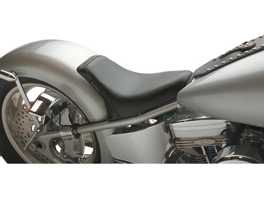 Harley Davidson - holé kosti sólové sedadlo hladké černé vinyl