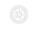 Harley Davidson Sportster [1985-1999]-rigid brake disc 5-hole stainless steel 11.5 "-1