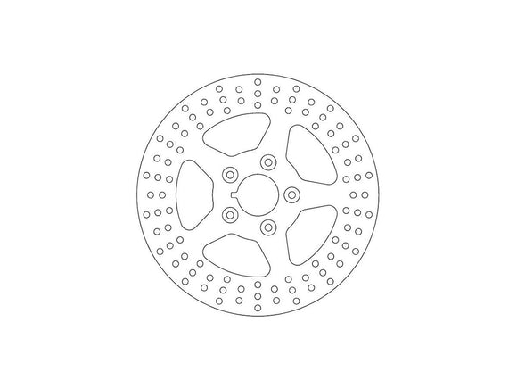 Harley Davidson Sportster [1985-1999]-Тормозный диск 5-луночный диск из нержавеющей стали 11,5 "