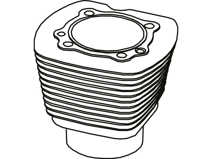 Harley Davidson RevTech 88 [2000-2019] -3-5/8 "Cilindro traseiro para Evo
