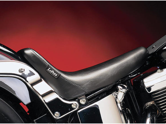 Harley Davidson Softail [2000-2007] -Bare Bone's Solo Seat Sileä musta vinyyli