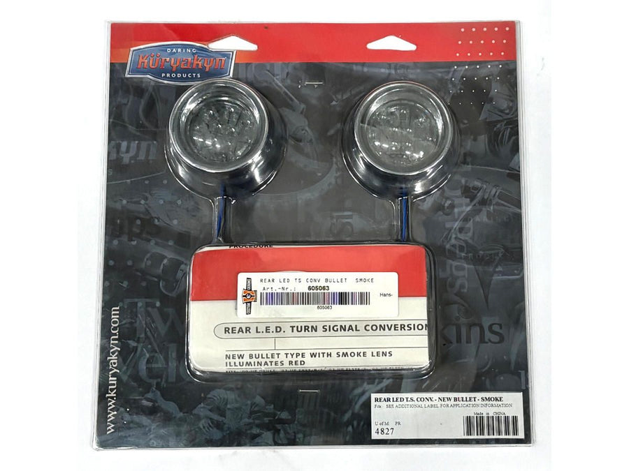 Harley Davidson-Heck-LED-LED-BLINKER-konvertering, kugle "Røg" -linse