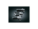 Harley Davidson - Afiliação de pés do motorista ISO com terminais de velocidade de articulação e magnum-1
