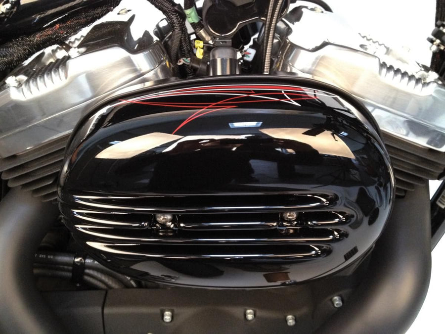 „Harley Davidson Sportster“ [2004–2020] – juodas blizgus oro valytuvo dangtelis