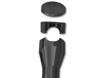 Harley Davidson up [1974-1974] – Big Bone 150 Riser Schwarz Pulverbeschichtet 1 1/4" - 0