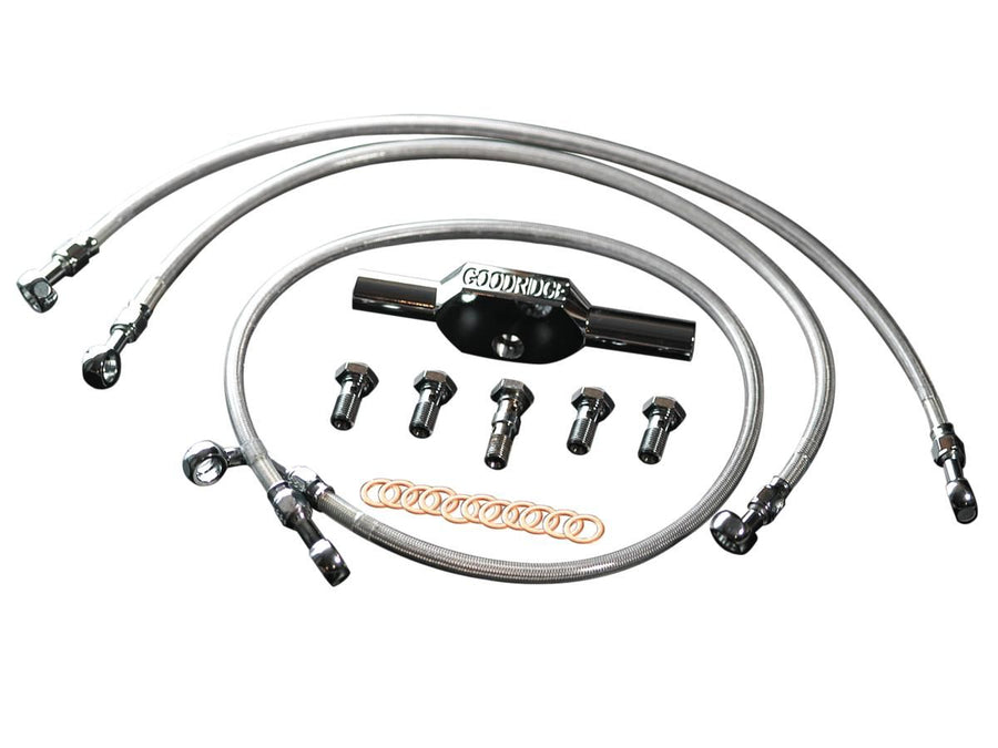 Harley Davidson FLHR [2008-2008] – High End Bremsleitungskit +2" Vierleitungsset und