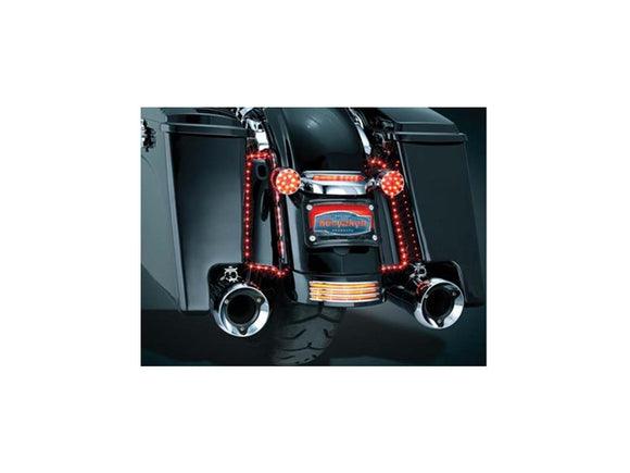 Harley Davidson Touring [1997-2013] -Laza trasera liderada Luz a rayas Negro