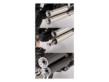 Harley Davidson FLSTF [2014-2016] – Doppelrillen Slip-On Schalldämpfer poliert - 0