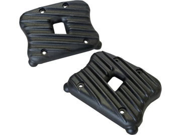 Harley Davidson Dyna [1999-2017] -Ribsters Rocker Box Cover Cut negro