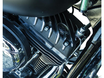 Harley Davidson Dyna [1999-2017] -Ribsters Rocker Box Cover Cut negro - 0