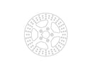 Harley Davidson Dyna [2006-2017]-Rigid Brake Disc 5-hullers rustfrit stål 11.8 "-4