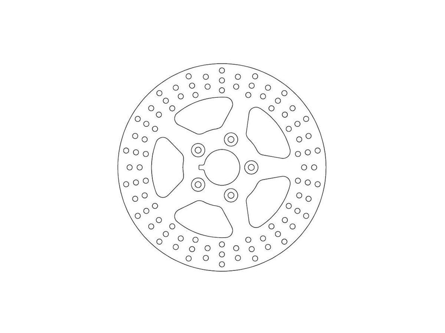 Harley Davidson Touring [2008-2024] -RIGID DISC DISC DE FREIN 6-HOLE ACIER INOXDUBLE 11.8 "