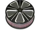 Harley Davidson-Horn Hi-Flow Air Filter Chrome-1