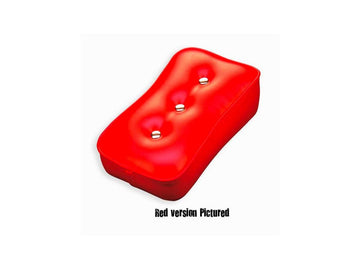 Harley Davidson — EZ Deluxe Suction Cup Pillion Pad ar hromētām pogām, balts