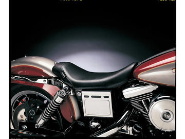 Harley Davidson Dyna [2004-2005] – Bare Bones Solo Sitz Glattes Schwarzes Vinyl