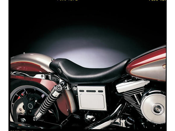 Harley Davidson Dyna [2004-2005] -BARE BONES SOLO SEAT Glat sort vinyl
