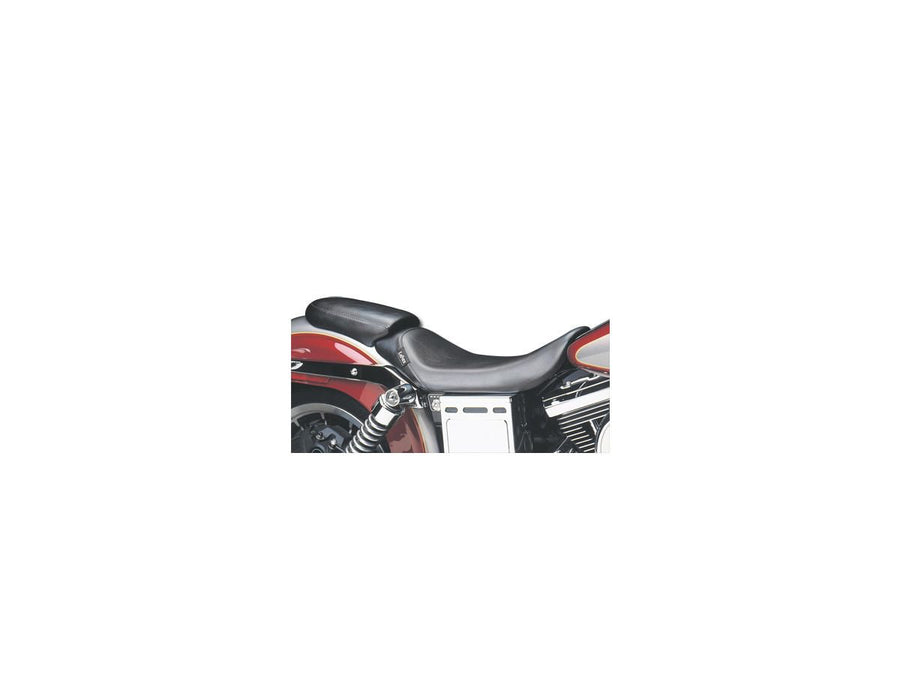 Harley Davidson FXDWGI [2004-2005]-Sólové sedadlo na kosti hladké černé vinyl