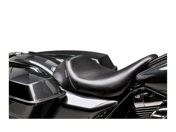 Harley Davidson Flhrci [2002-2006] -Bare Bone's Solo Seat Sileä musta vinyyli