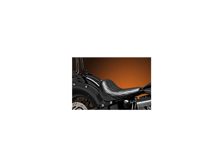 Harley Davidson FXS [2011-2012] – Bare Bones Solo Sitz Diamond Stitch Schwarzes Vinyl