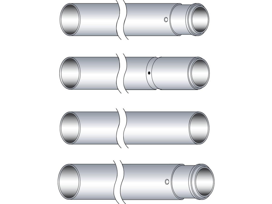 Harley Davidson Softail [1984-1999] -41 mm twardy chromowane rury widelca fl +2 "/flst